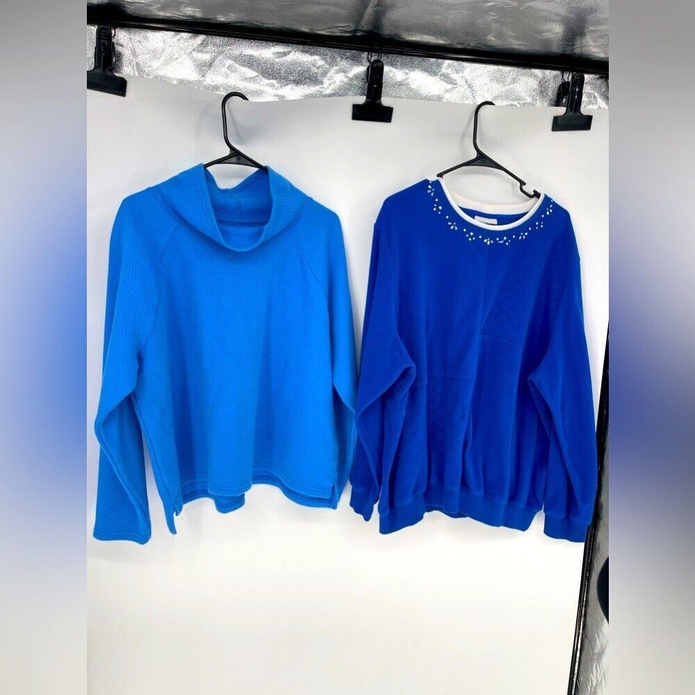 Bundle of two shirts, size 2X women's one tech gear,‎ one Alfred Dunnan